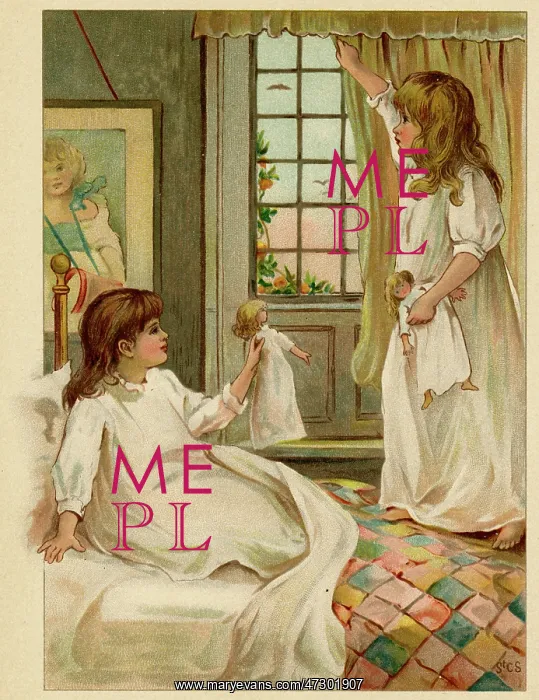 : SISTERS WITH DOLLS : SISTERS WITH DOLLS