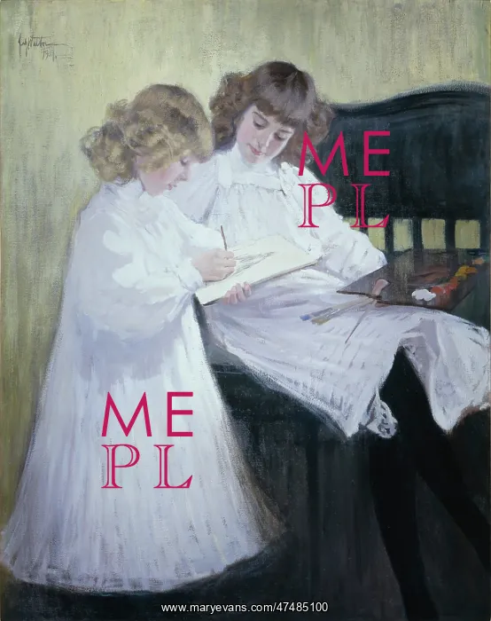 : Sisters ' two girls drawing : Sisters ' two girls drawing