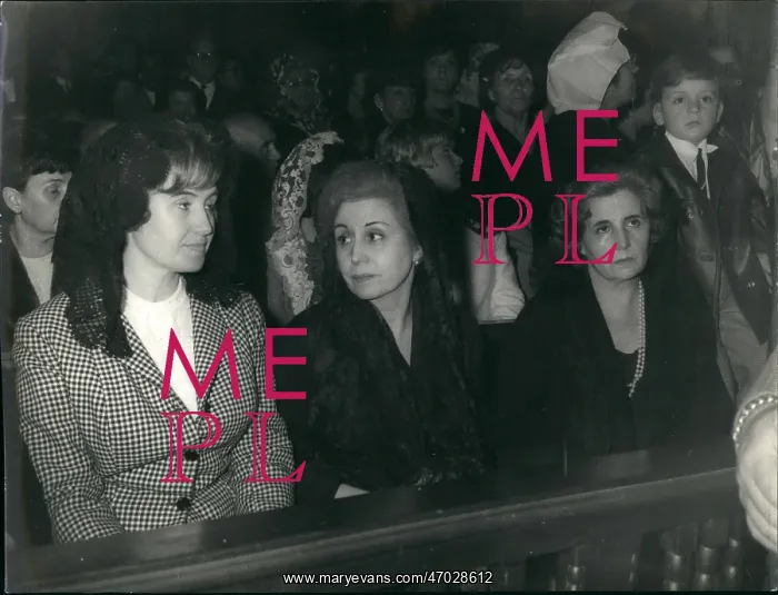 : Three sisters of the late Eva Peron at a mass, Argentina : Three sisters of the late Eva Peron at a mass, Argentina