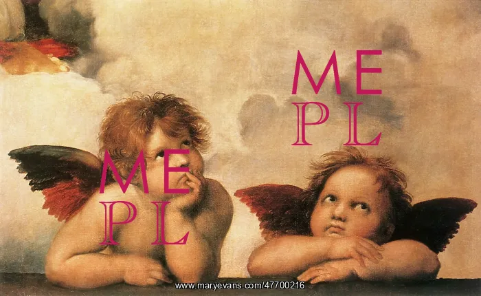  : Sistine Madonna putti, by Raphael
