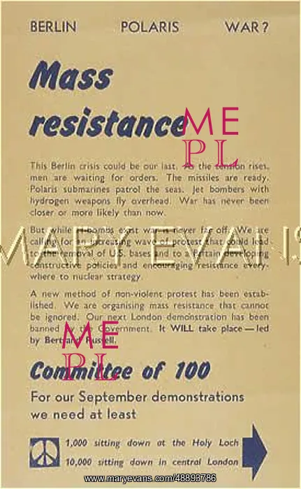 : SIT-DOWN PROTEST 1961 : SIT-DOWN PROTEST 1961