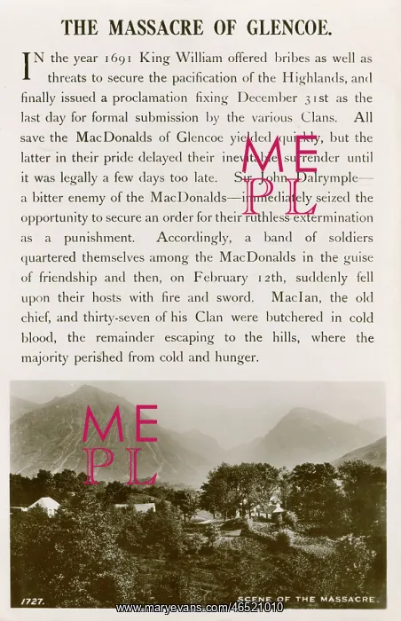 : Site of the Glencoe Massacre : Site of the Glencoe Massacre