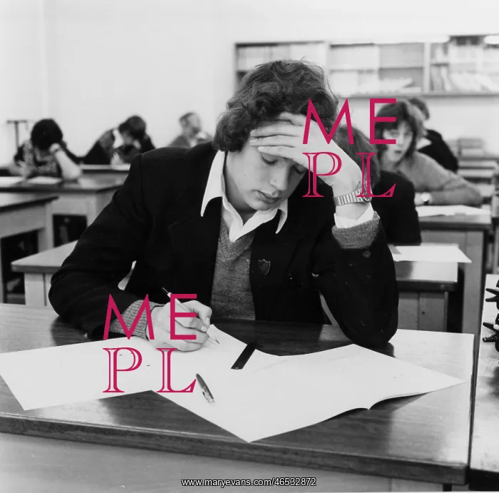 : SITTING AN EXAM 1975 : SITTING AN EXAM 1975