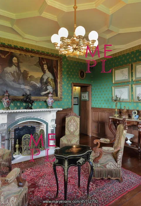 : Sitting Room, Chateau de Hardelot, Condette, Pas-de-Calais : Sitting Room, Chateau de Hardelot, Condette, Pas-de-Calais