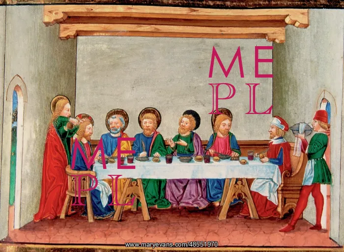 : While sitting at table in Bethany, a woman applied an ointme : While sitting at table in Bethany, a woman applied an ointme