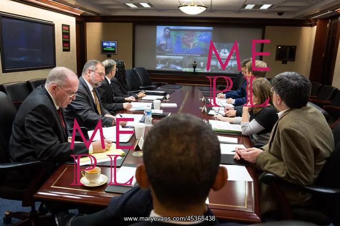  : Situation Room of the White House, during Hurricane