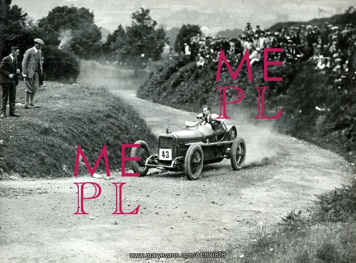 : Six-cyclinder Sunbeam competing at Caerphilly Hillclimb : Six-cyclinder Sunbeam competing at Caerphilly Hillclimb
