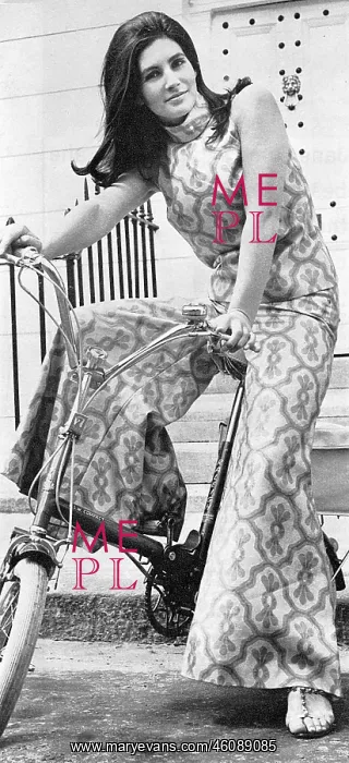 : Sixties patterned silk culotte suit : Sixties patterned silk culotte suit