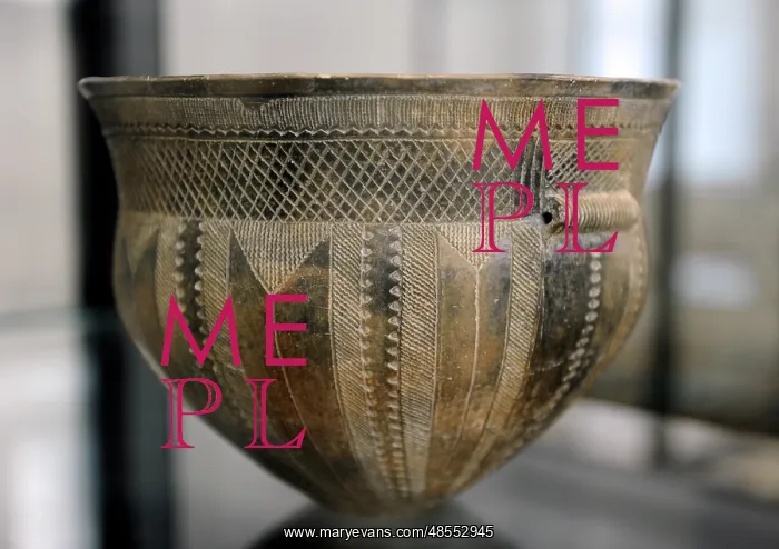 : The Skarpsalling Pot. 3200 BC. Neolithic Period : The Skarpsalling Pot. 3200 BC. Neolithic Period