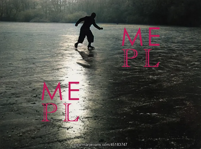 : Skater on a frozen river : Skater on a frozen river