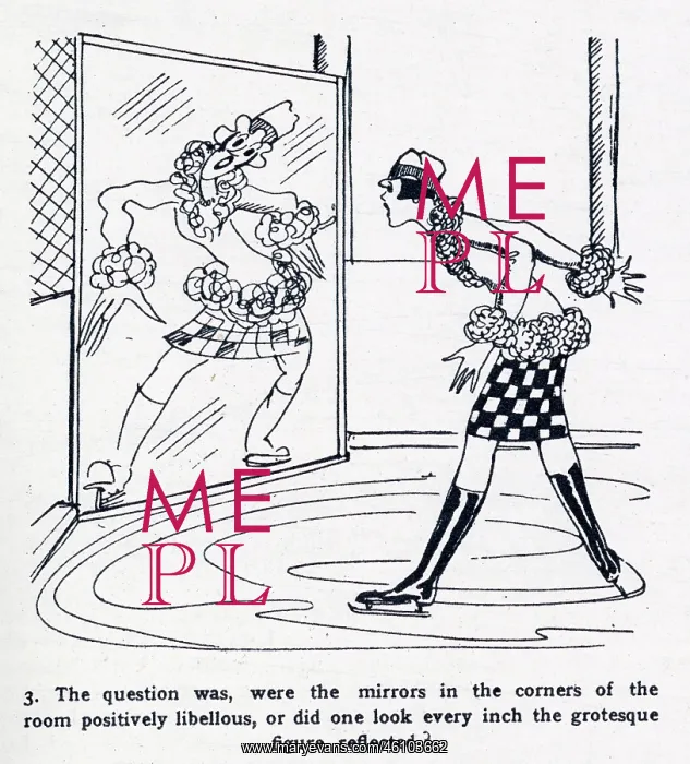 : Skater is shocked at her fashionable reflection : Skater is shocked at her fashionable reflection