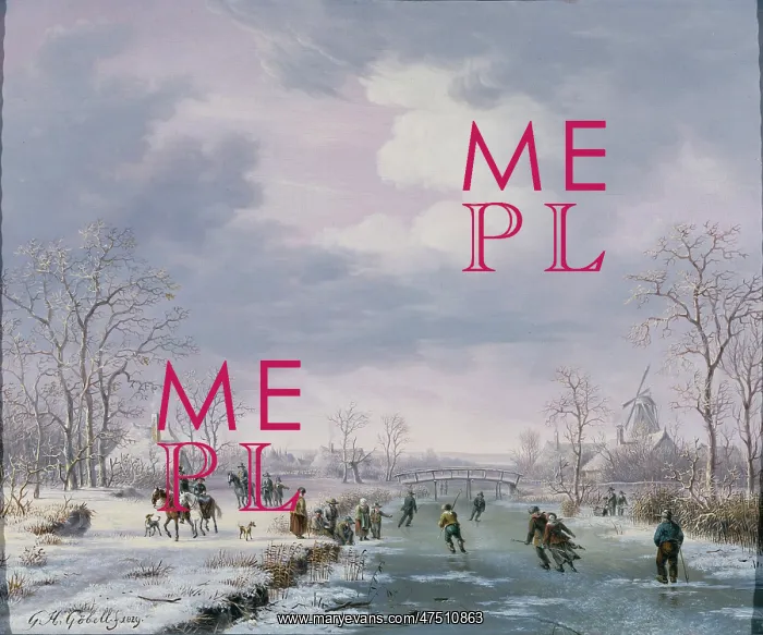 : Skaters on a Frozen Canal : Skaters on a Frozen Canal