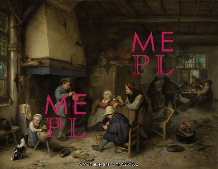 : The Skaters: Peasants in an Interior, by Adriaen van Ostade : The Skaters: Peasants in an Interior, by Adriaen van Ostade