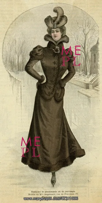: Skating Costume 1899 : Skating Costume 1899
