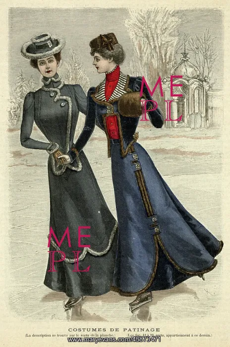 : Skating Fashions 1899 : Skating Fashions 1899