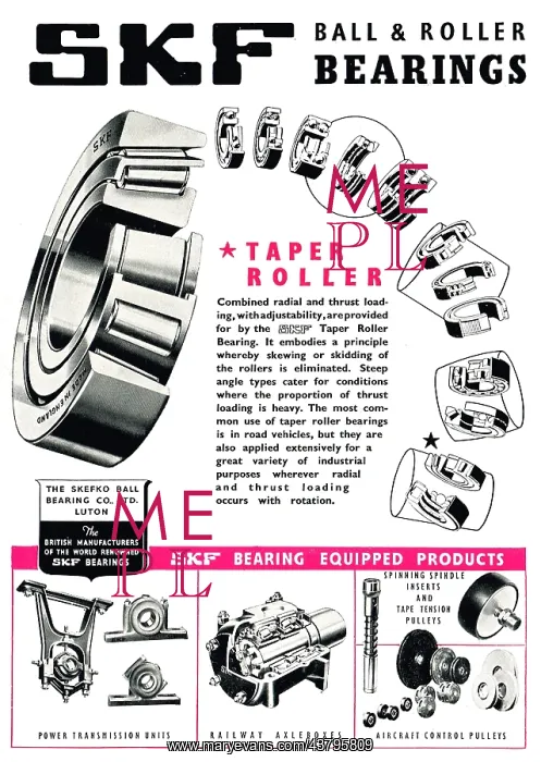 : Skefco SKF Bearings : Skefco SKF Bearings
