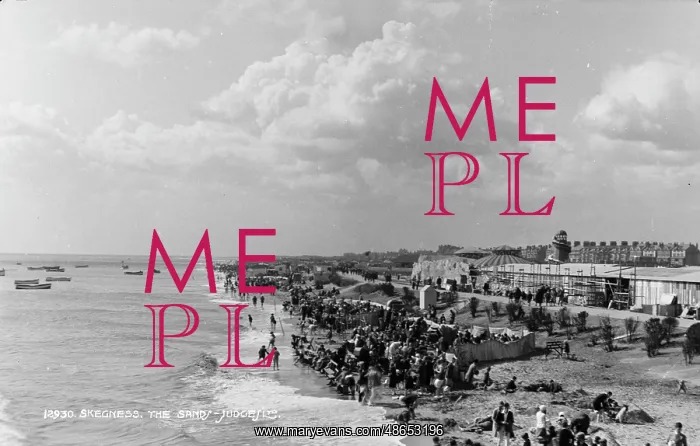 : Skegness Beach in 1930 : Skegness Beach in 1930