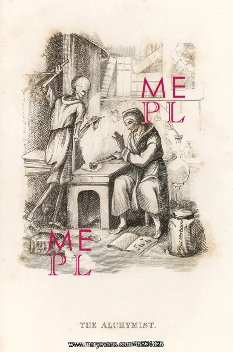 : The skeleton of Death and the alchemist : The skeleton of Death and the alchemist
