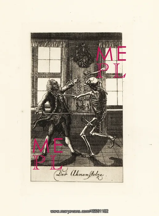 : The skeleton of Death in a duel with a noble gentleman : The skeleton of Death in a duel with a noble gentleman