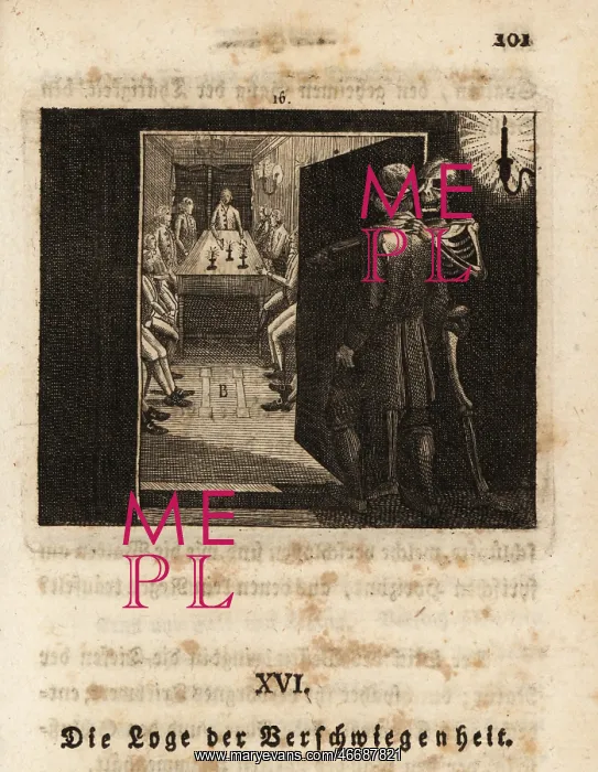: The skeleton of Death guides an initiate to the : The skeleton of Death guides an initiate to the