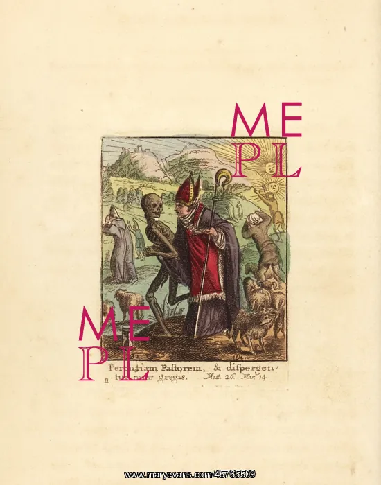 : Skeleton of Death takes the arm of a Bishop : Skeleton of Death takes the arm of a Bishop
