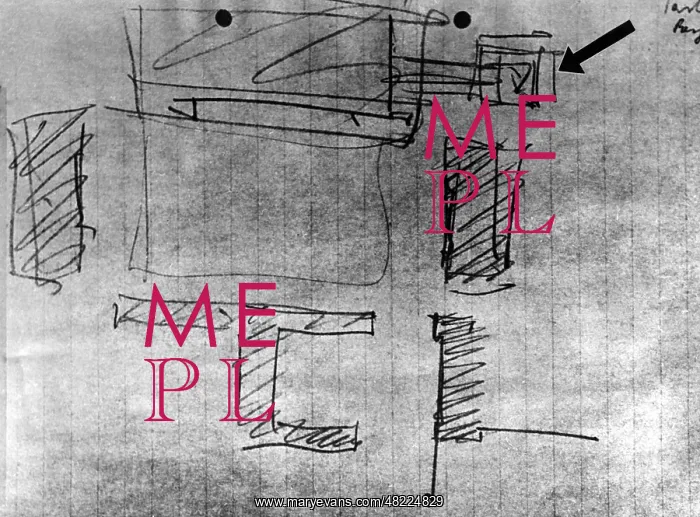 : Sketch by Adolf Hitler for the new design of Munich, 194 : Sketch by Adolf Hitler for the new design of Munich, 194