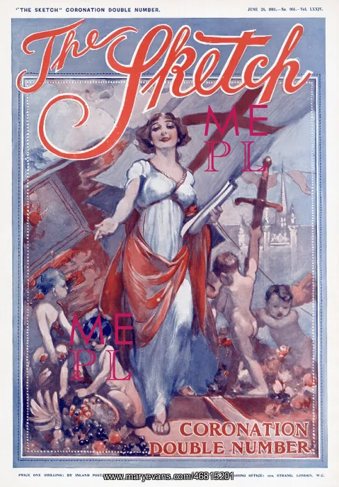 : The Sketch - Coronation front cover 1911 : The Sketch - Coronation front cover 1911