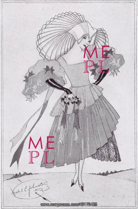 : A sketch by costume designer Mabel E. t for a : A sketch by costume designer Mabel E. t for a