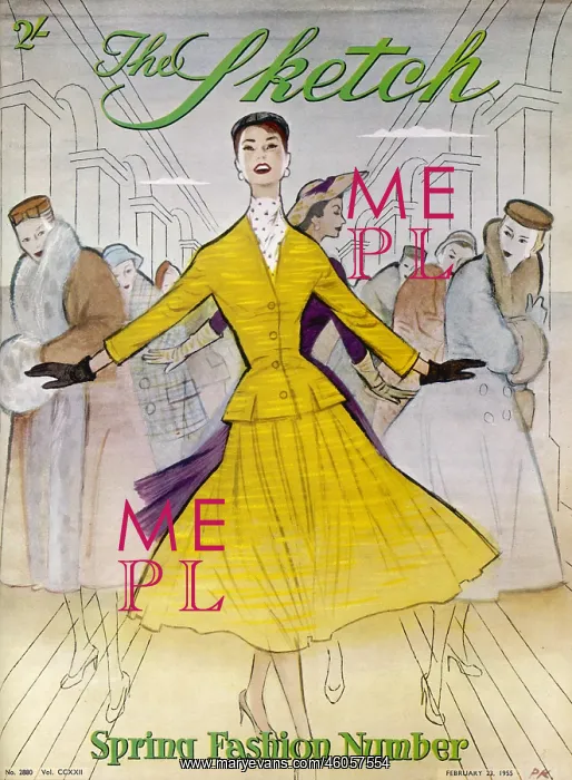 : The Sketch front cover 1955 : The Sketch front cover 1955