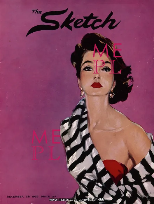 : Sketch front cover 1955 by David Wright : Sketch front cover 1955 by David Wright