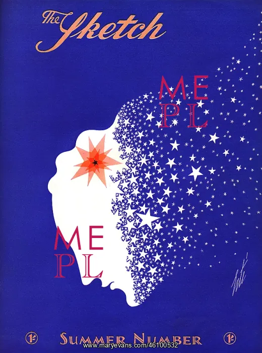 : The Sketch front cover by Erte : The Sketch front cover by Erte