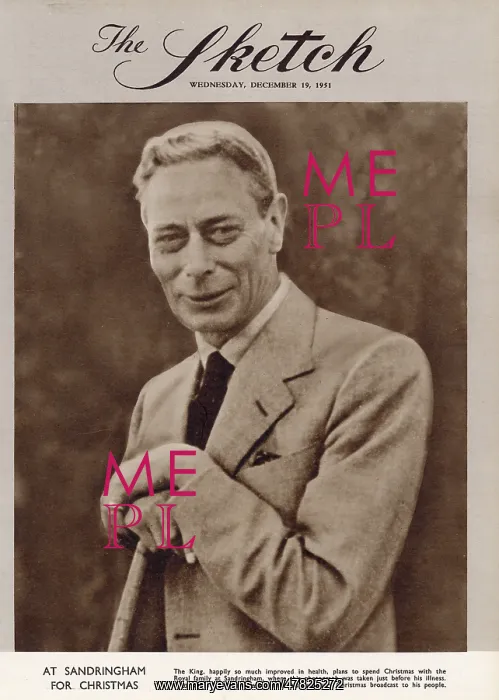 : Sketch cover - George VI : Sketch cover - George VI