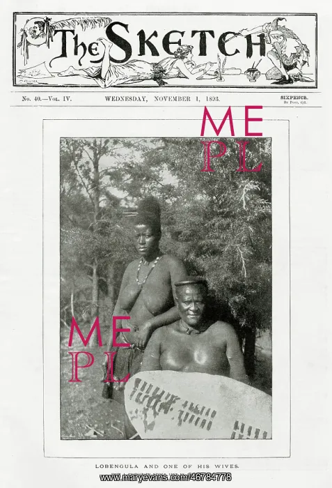 : Sketch front cover - King Lobengula : Sketch front cover - King Lobengula