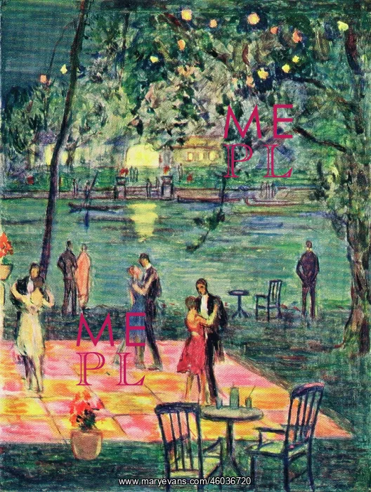 : Sketch of the dancing area and garden of Murray's River Club : Sketch of the dancing area and garden of Murray's River Club