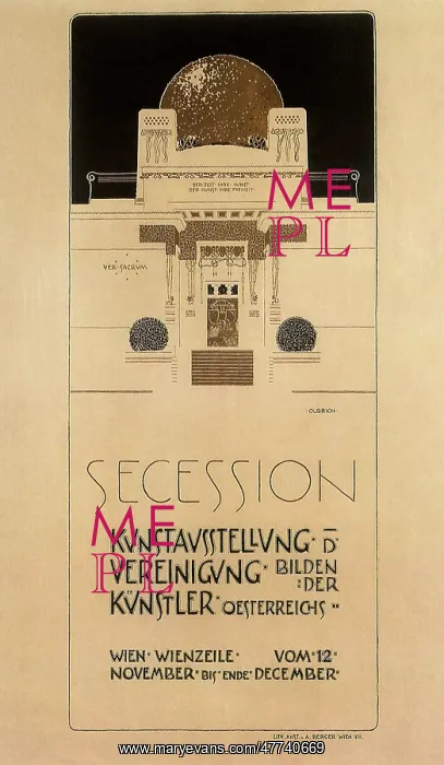 : Sketch for the Facade of the Secession Building : Sketch for the Facade of the Secession Building