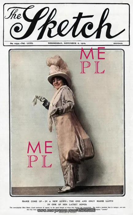 : Front of the Sketch featuring Marie Lloyd : Front of the Sketch featuring Marie Lloyd
