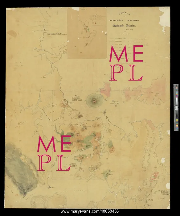 : Sketch of the Geological Formation of the Auckland District : Sketch of the Geological Formation of the Auckland District