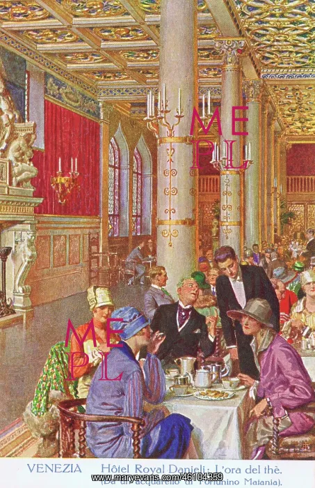 : Sketch of the interior of the Hotel Royal Danieli, Venice : Sketch of the interior of the Hotel Royal Danieli, Venice