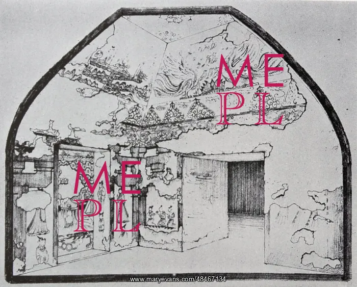 : A Sketch of Kamsin Tomb's Front Chamber : A Sketch of Kamsin Tomb's Front Chamber