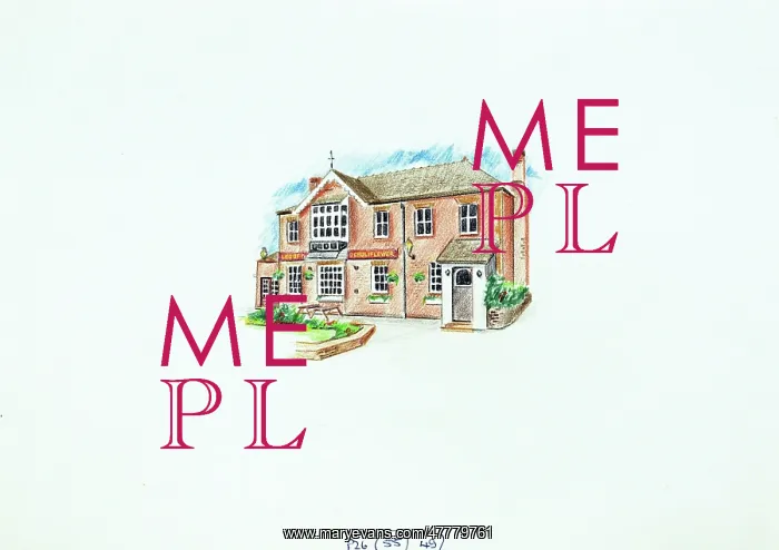 : Sketch of Leg of Mutton & Cauliflower PH, Ashtead, Surrey : Sketch of Leg of Mutton & Cauliflower PH, Ashtead, Surrey