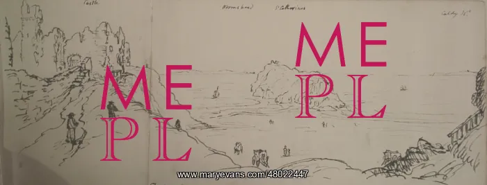 : Sketch of Tenby, Wales, including the Castle : Sketch of Tenby, Wales, including the Castle