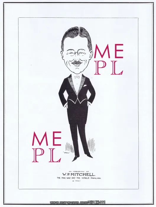 : Sketch of W.F. Mitchell, proprietor of the Palais de Danse : Sketch of W.F. Mitchell, proprietor of the Palais de Danse