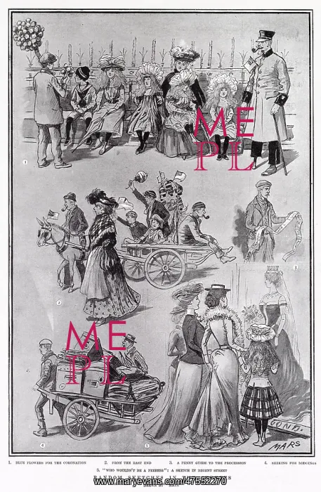  : Sketches during the Coronation 1902