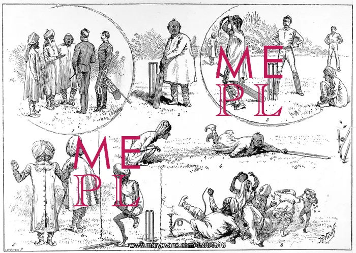 : Sketches of Cricket in India, 1890 : Sketches of Cricket in India, 1890