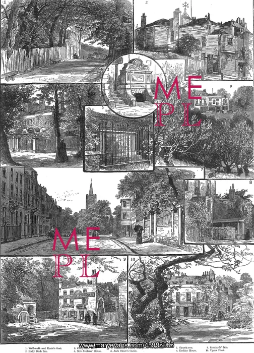 : Sketches of Hampstead, London 1886 : Sketches of Hampstead, London 1886