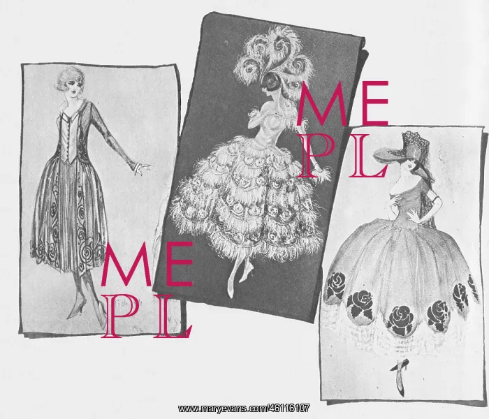 : Three sketches by Marcelle De Saint Martin : Three sketches by Marcelle De Saint Martin