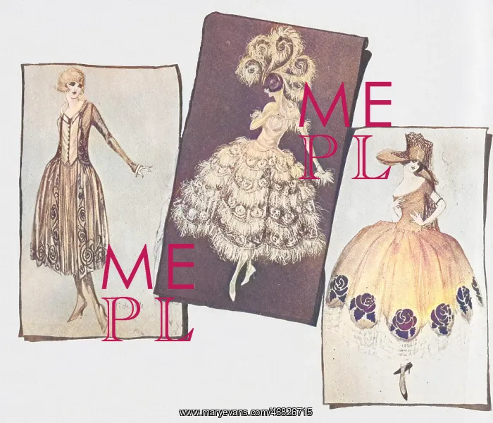 : Three sketches by Marcelle De Saint Martin : Three sketches by Marcelle De Saint Martin