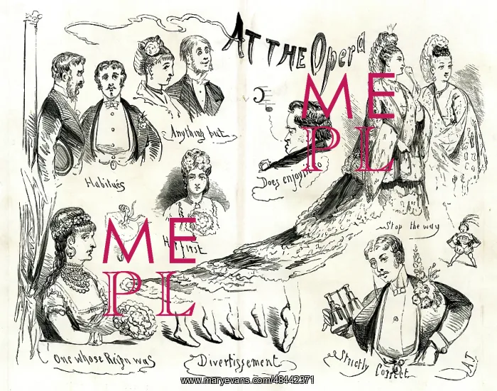  : Sketches of people at the Opera