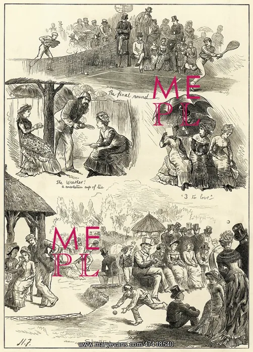 : Sketches at Wimbledon 1879 : Sketches at Wimbledon 1879
