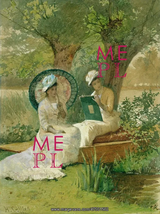 : Sketching in the Shade ' two women : Sketching in the Shade ' two women